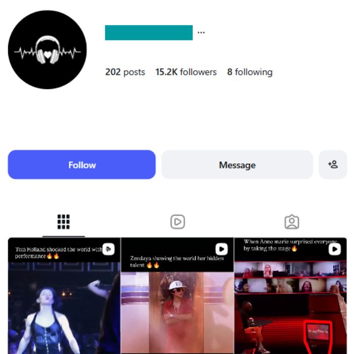 15K Music Songs Clips Instagram Account for sale 15K Music Songs Clips Instagram Account - Image 1