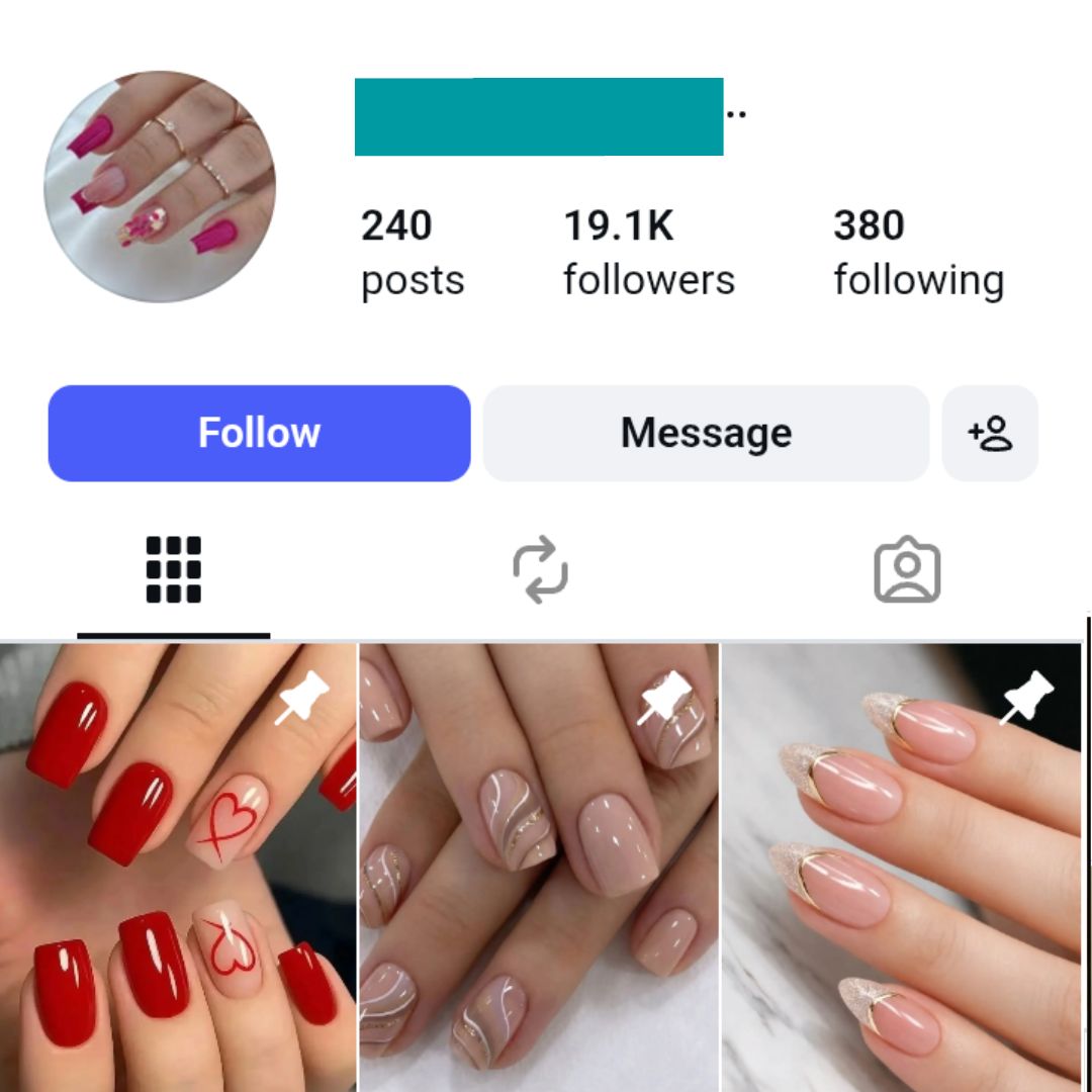 19K Nail Art Instagram Account for sale 19K Nail Art Instagram Account - Image 1