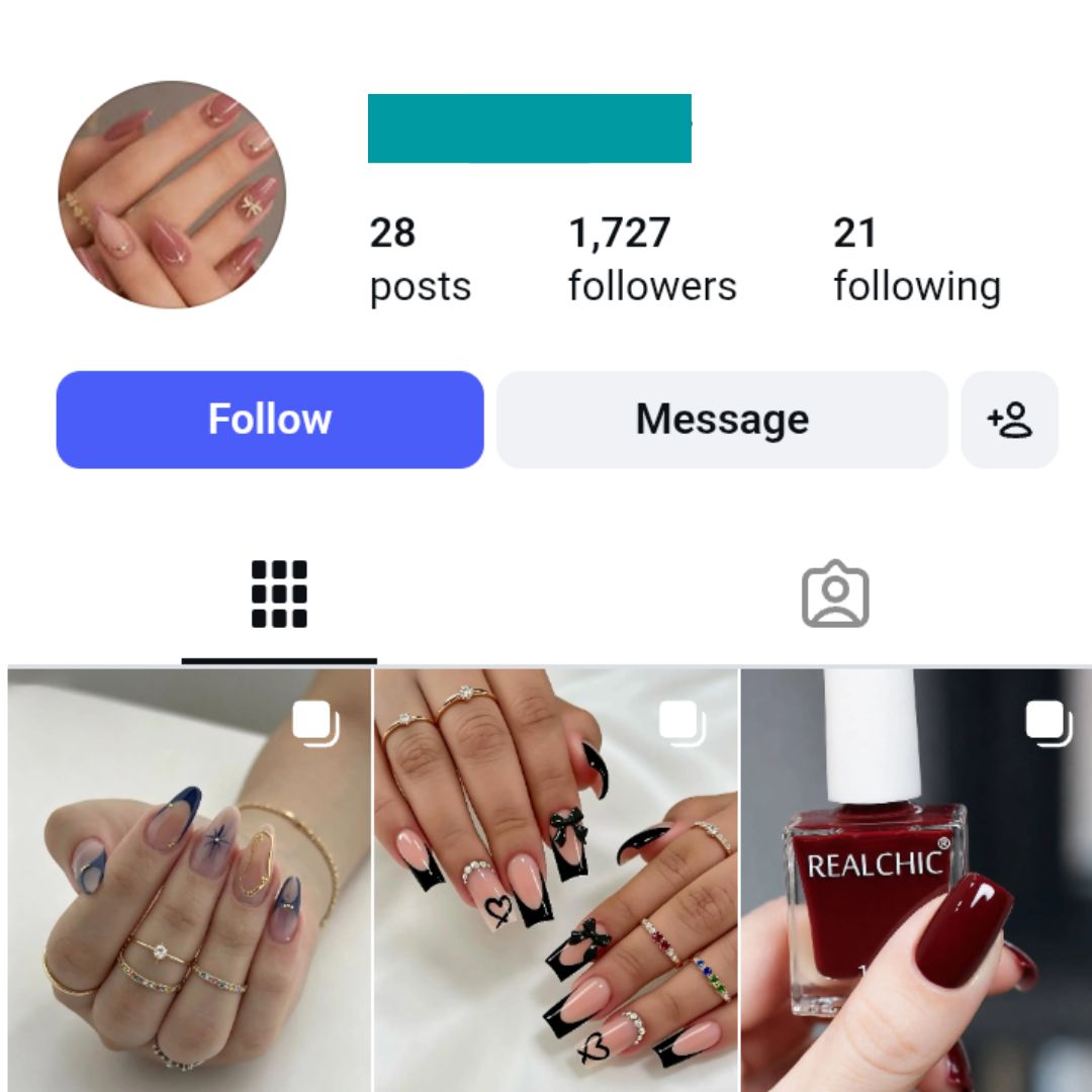 1K Nail Makeup Instagram Account for sale 1K Nail Makeup Instagram Account - Image 1