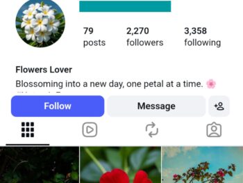 2K Flower Lover Instagram Account