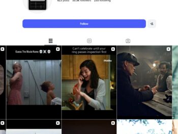 55K Movie Clips Instagram Account for Sale