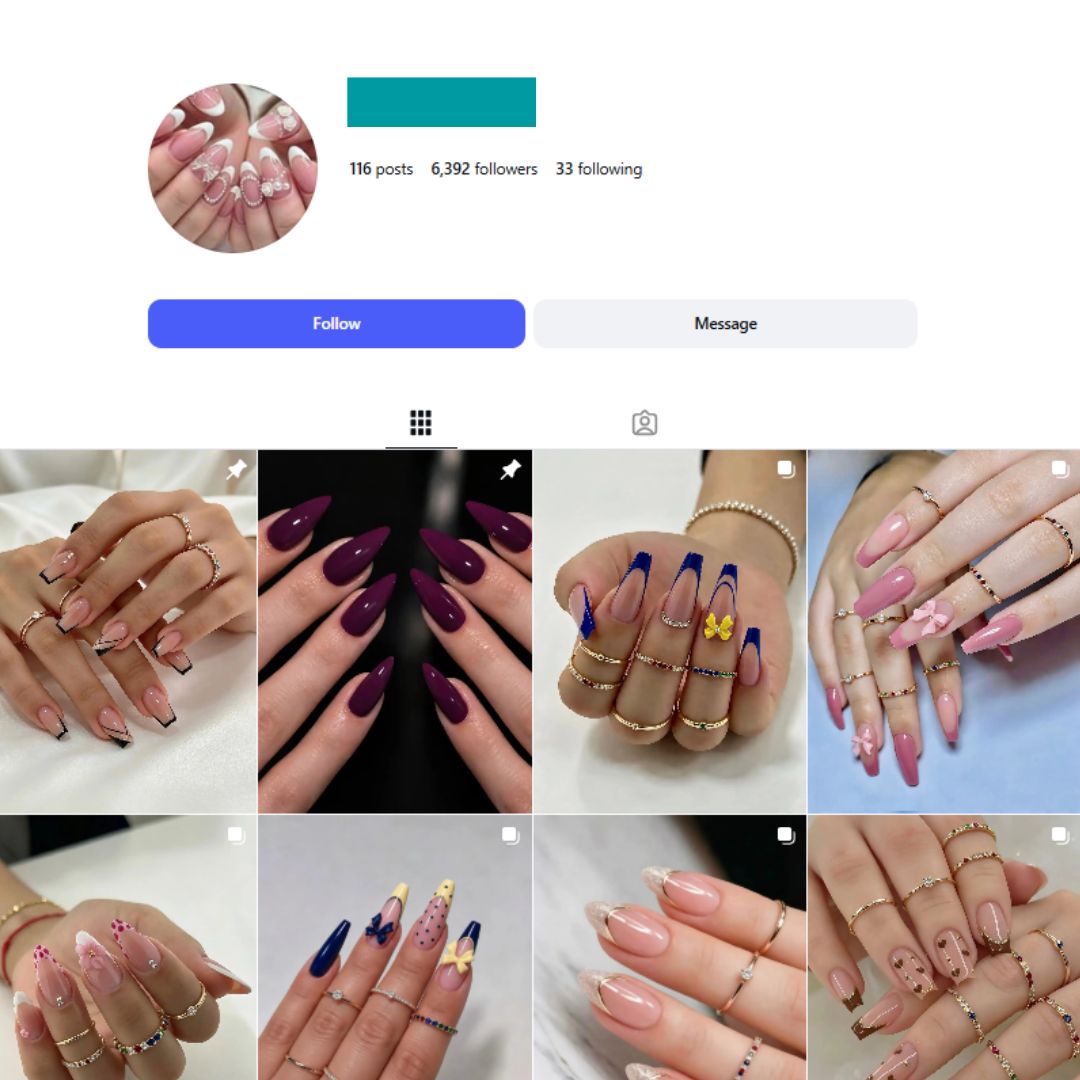 6K Nail Art Instagram Account For Sale 6K Nail Art Instagram Account - Image 1