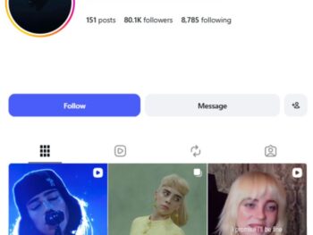 80K Billie Eilish Fan Instagram Account
