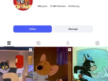 11K Tom and Jerry Cartoon Instagram Account