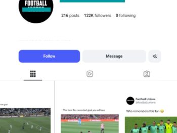 120K Football Moments Instagram Account
