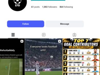 1K Football Highlights Instagram Account