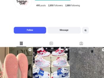 2K Stylish Sneakers Instagram Account