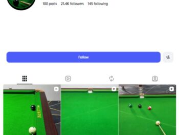 20K Gaming Snooker Instagram Account
