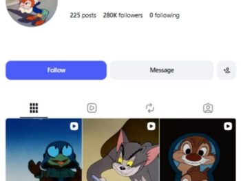 280K Classic Cartoon Reels Instagram Account