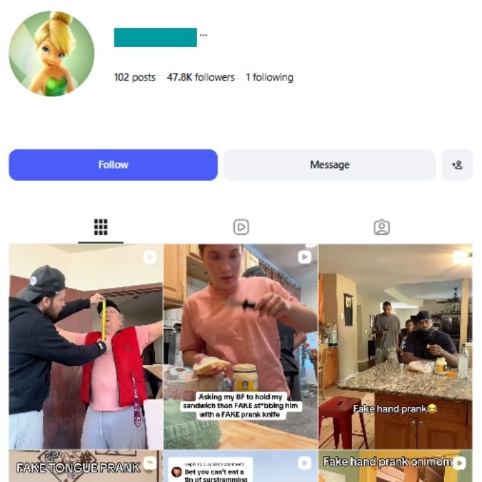 45K Funny Pranks Instagram Account for sale 45K Funny Pranks Instagram Account - Image 1