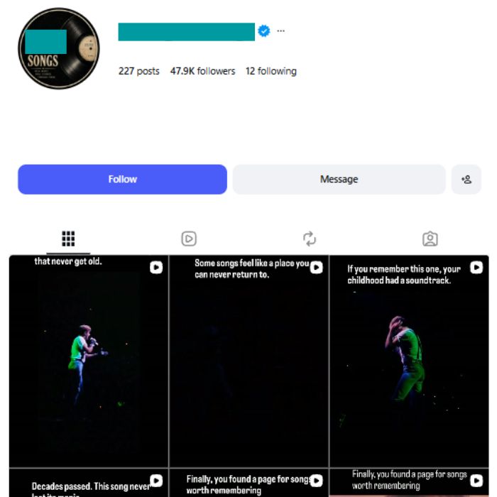 45K Music Songs Clips Instagram Account for sale 45K Music Songs Clips Instagram Account - Image 1