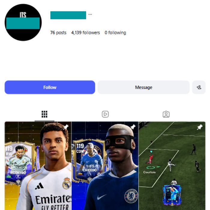 4K Football Gaming Instagram Account for sale 4K Football Gaming Instagram Account - Image 1