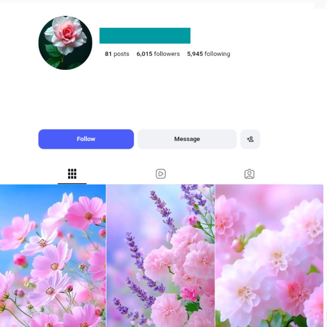 6K Floral World Instagram Account for sale 6K Floral World Instagram Account - Image 1
