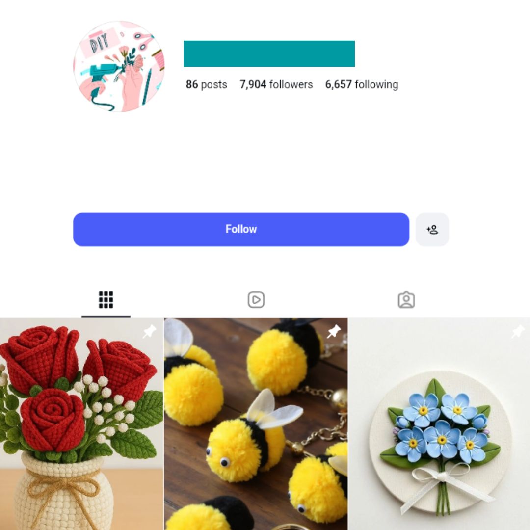 7K Crafts DIY Instagram Account for sale 7K Crafts DIY Instagram Account - Image 1