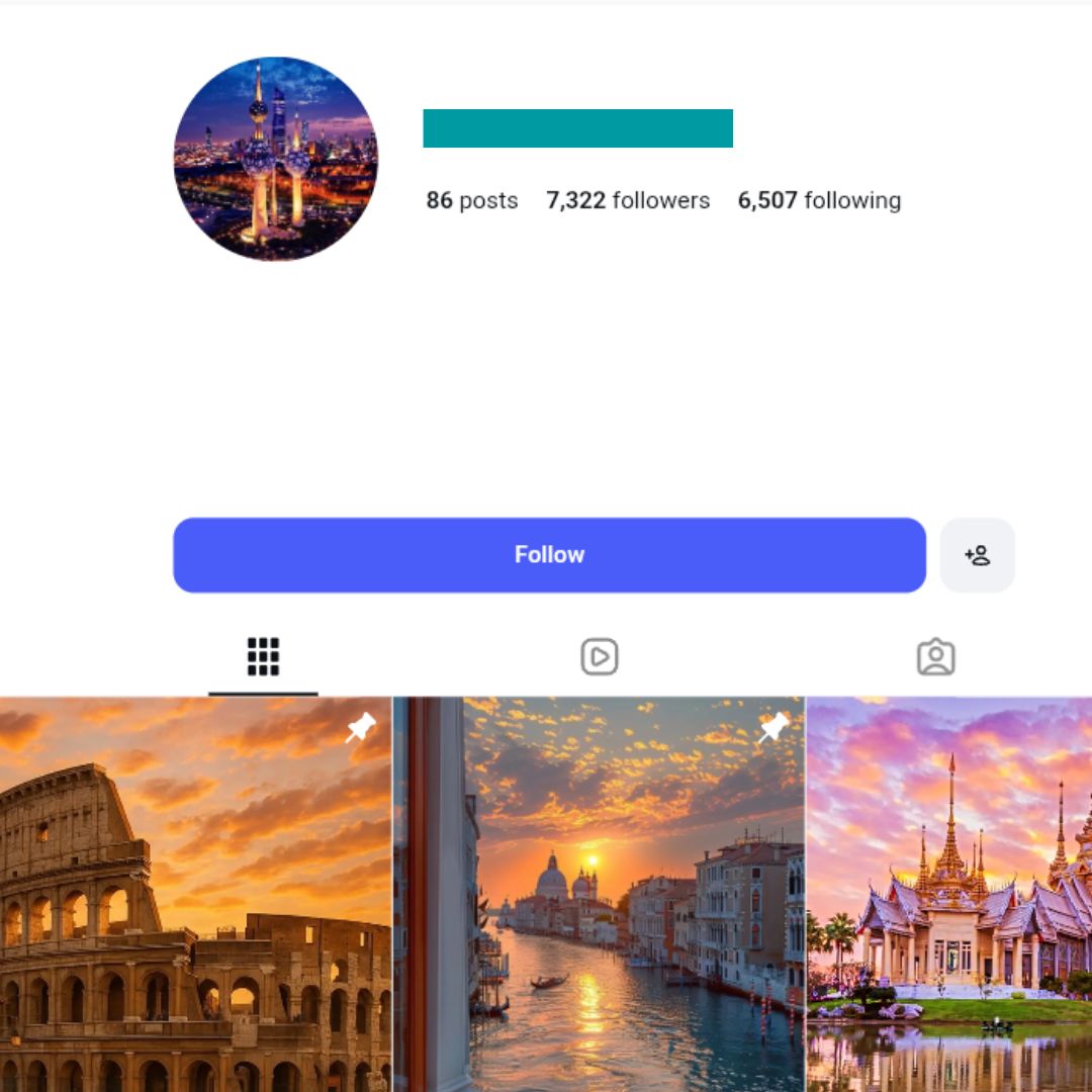 7K Travel Exploration Instagram Account for sale 7K Travel Exploration Instagram Account - Image 1