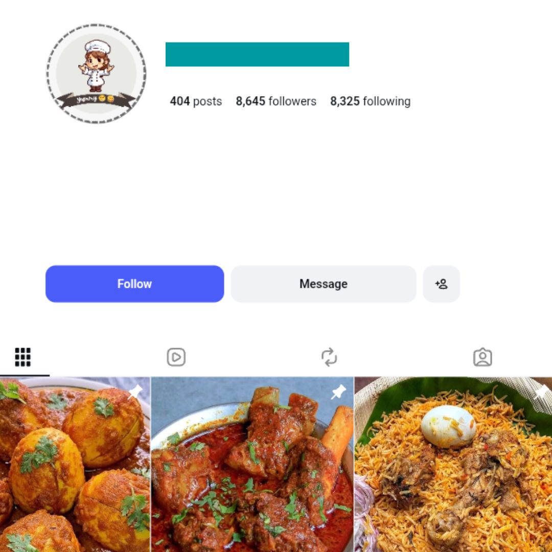 8K Delicious Foods Instagram Account for sale 8K Delicious Foods Instagram Account - Image 1