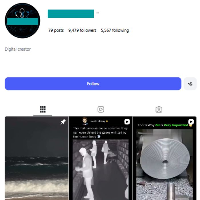 9K Educational Science Instagram Account for sale 9K Educational Science Instagram Account - Image 1